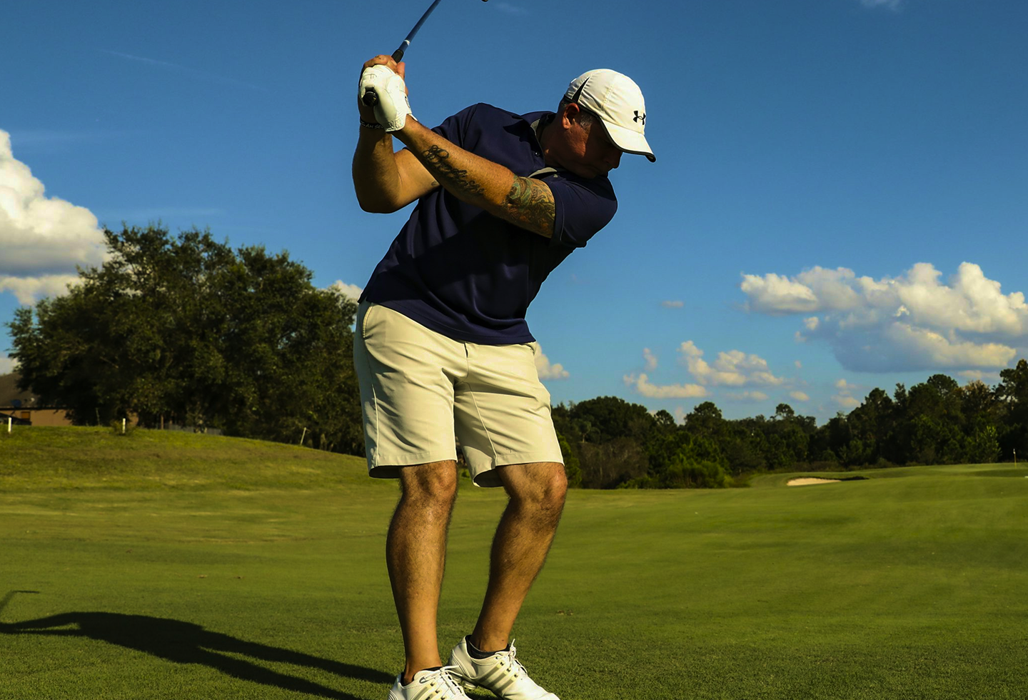 Golf driving range background